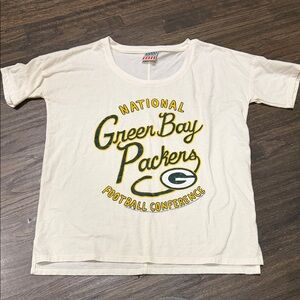 Junk Food-Green Bay Packers Womens T-Shirt - Cream